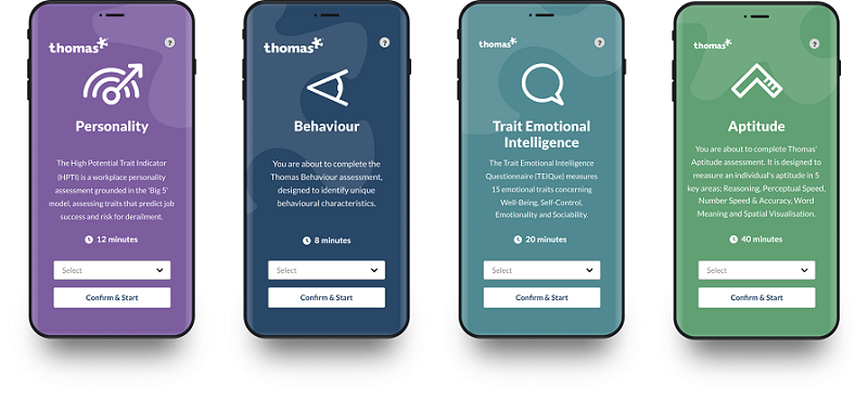 What are the different types of psychometric tests