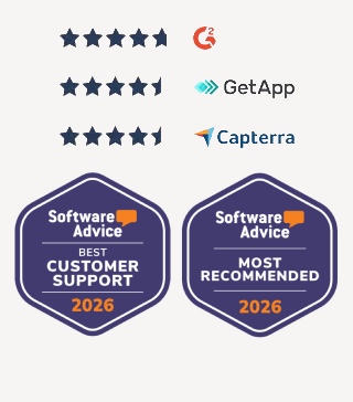Thomas badges and awards - Best customer support and most recommended 2026
