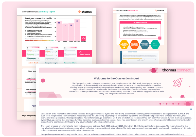 Benchmark employee sentiment against competitors