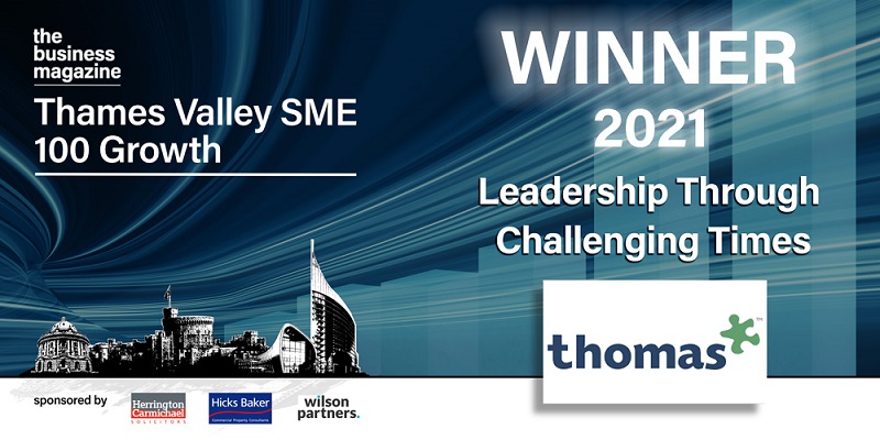 Thomas Wins Leadership Through Challenging Times Award hero image