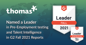 Thomas named a Leader in Pre-Employment Testing & Talent Intelligence by G2 for third consecutive quarter